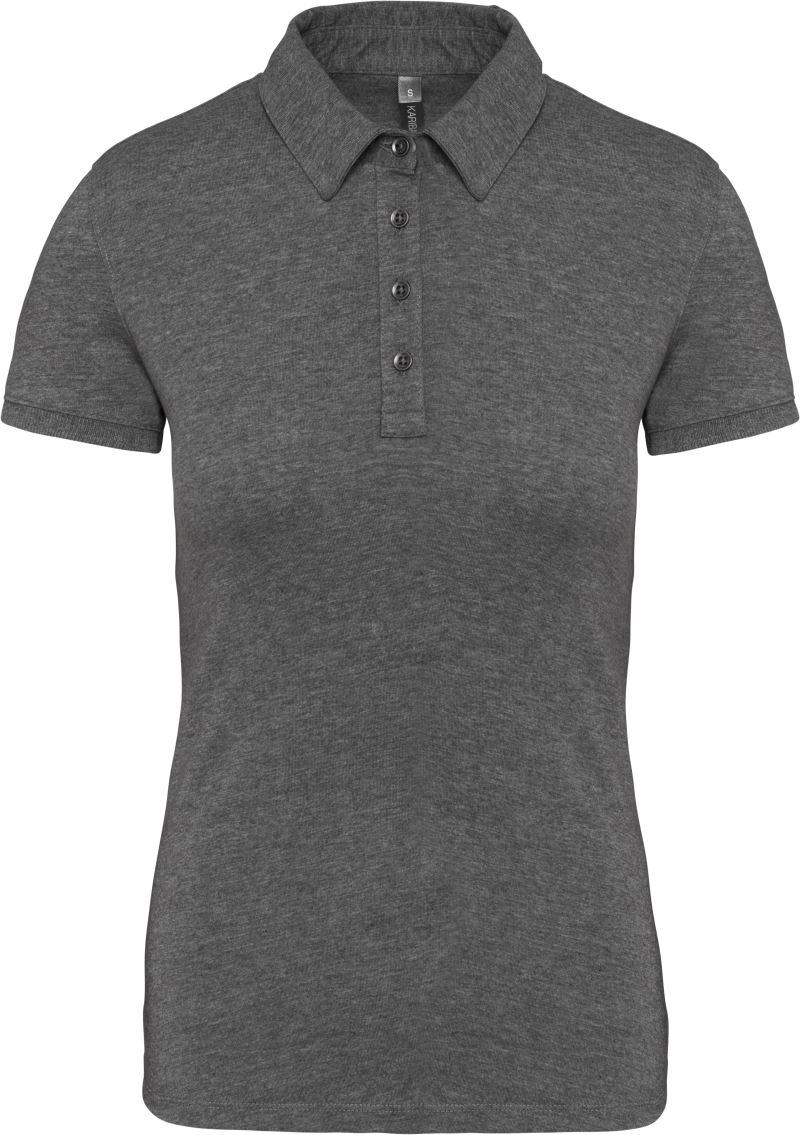 Levně Dámské žerzejové polo - grey heather