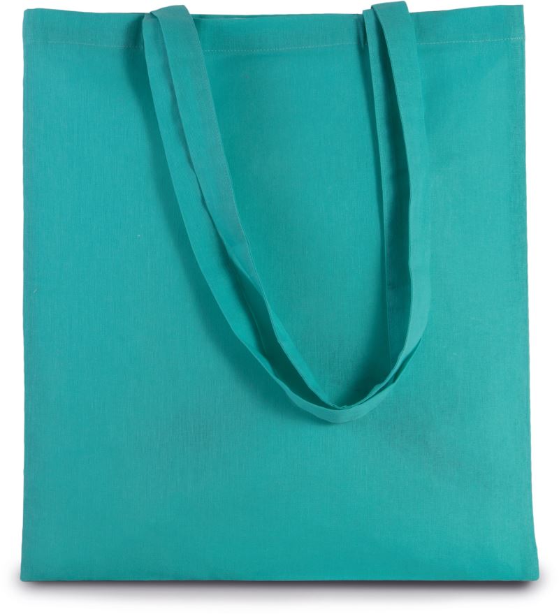 Levně Bavlněná taška s dlouhým uchem - turquoise