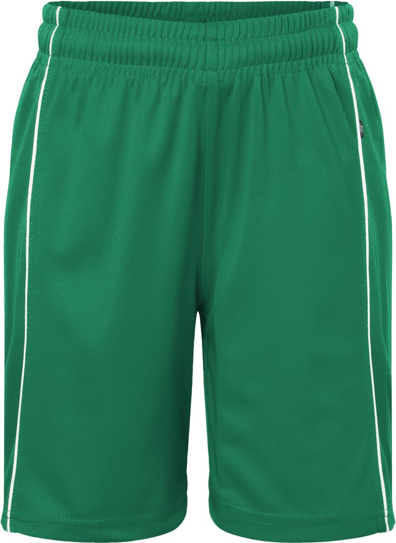 Levně Dětské týmové kraťasy "Basic" - green/white