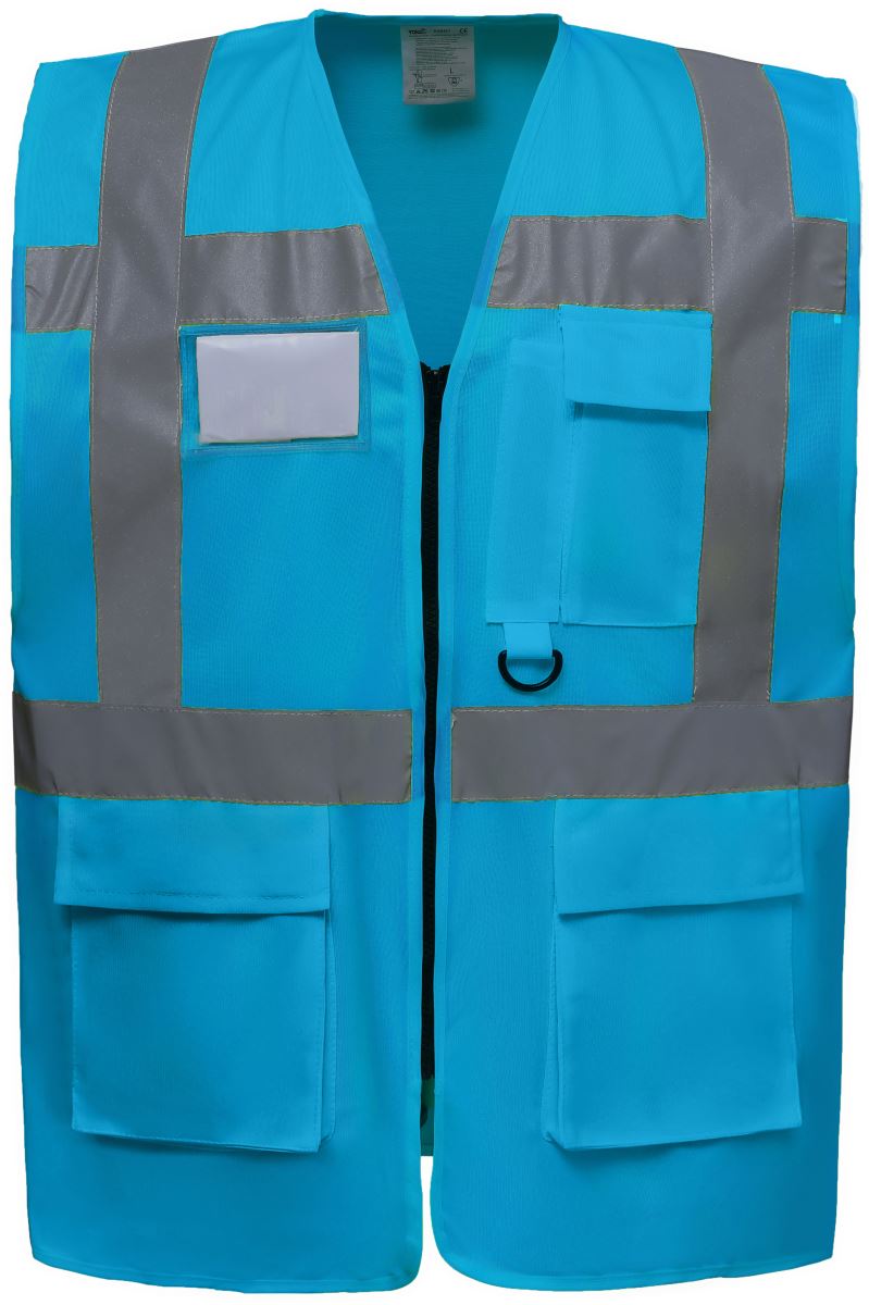 Levně Hi-Vis multifunkční vesta - sapphire