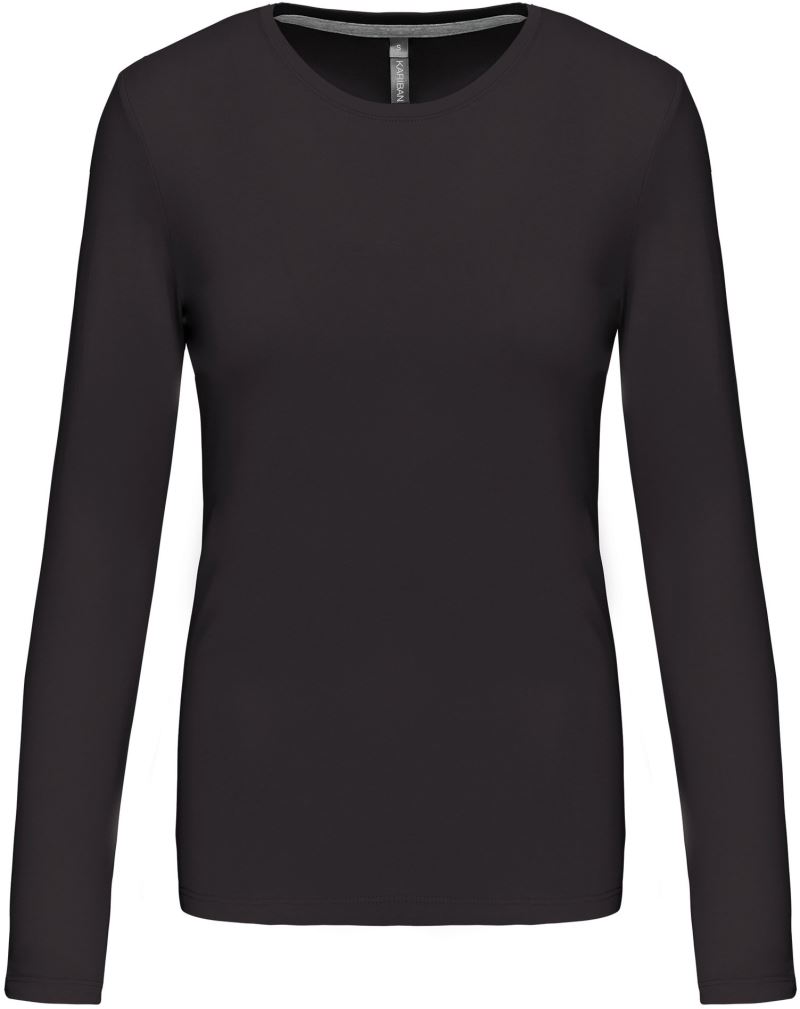 Levně Dámské tričko s dlouhým rukávem - dark grey
