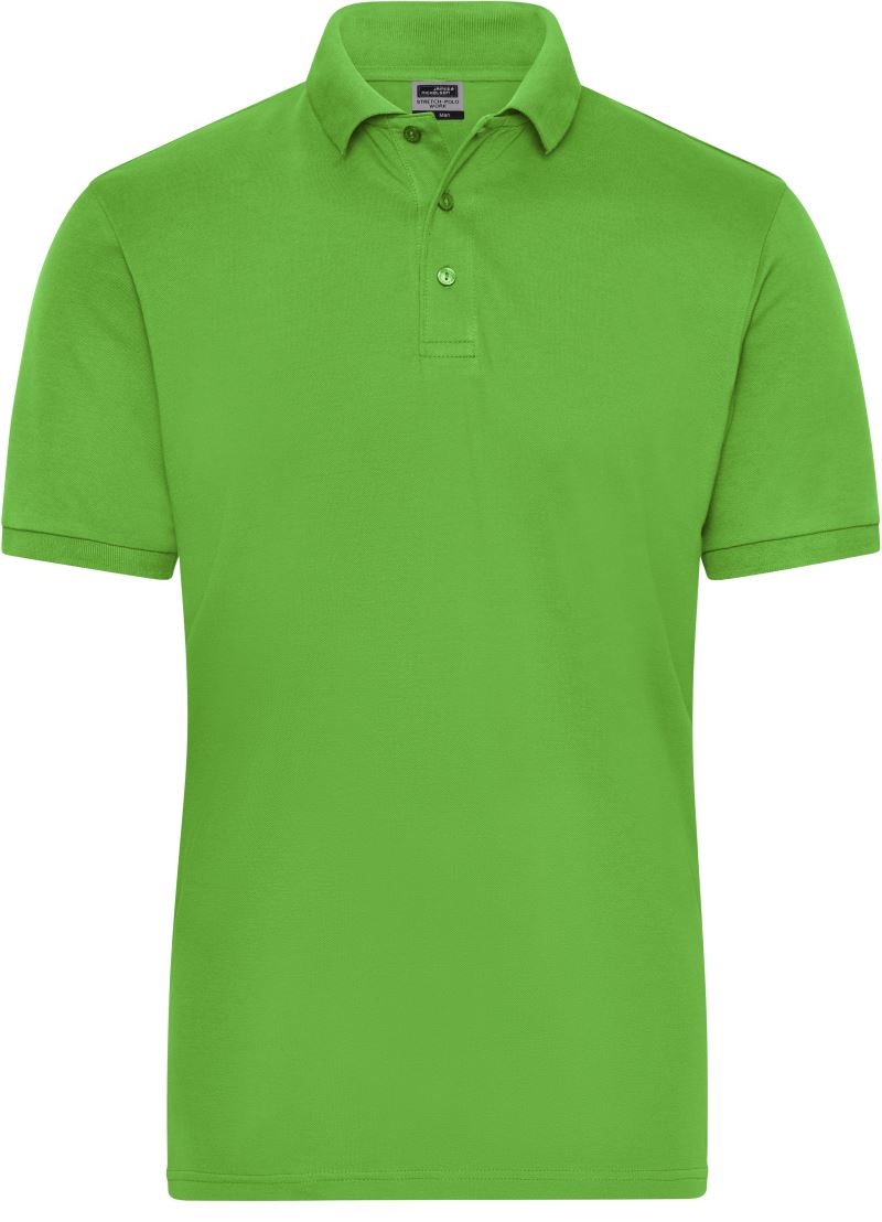 Levně Pánské pracovní elast. polo z bio bavlny - Solid - lime green