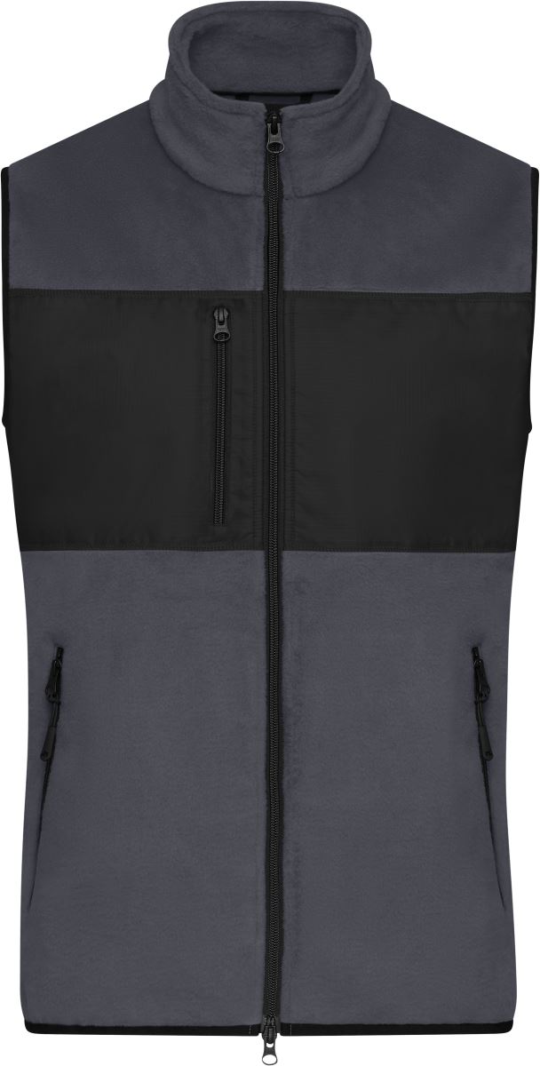 Levně Pánská fleecová vesta - carbon/black