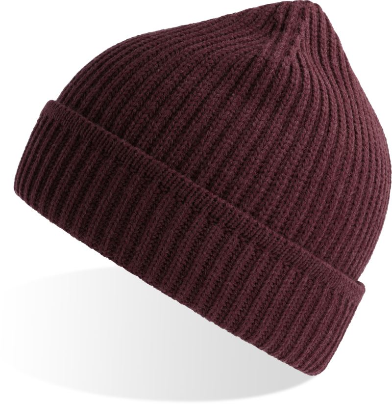 Levně Pletená čepice "Maple" - burgundy melange