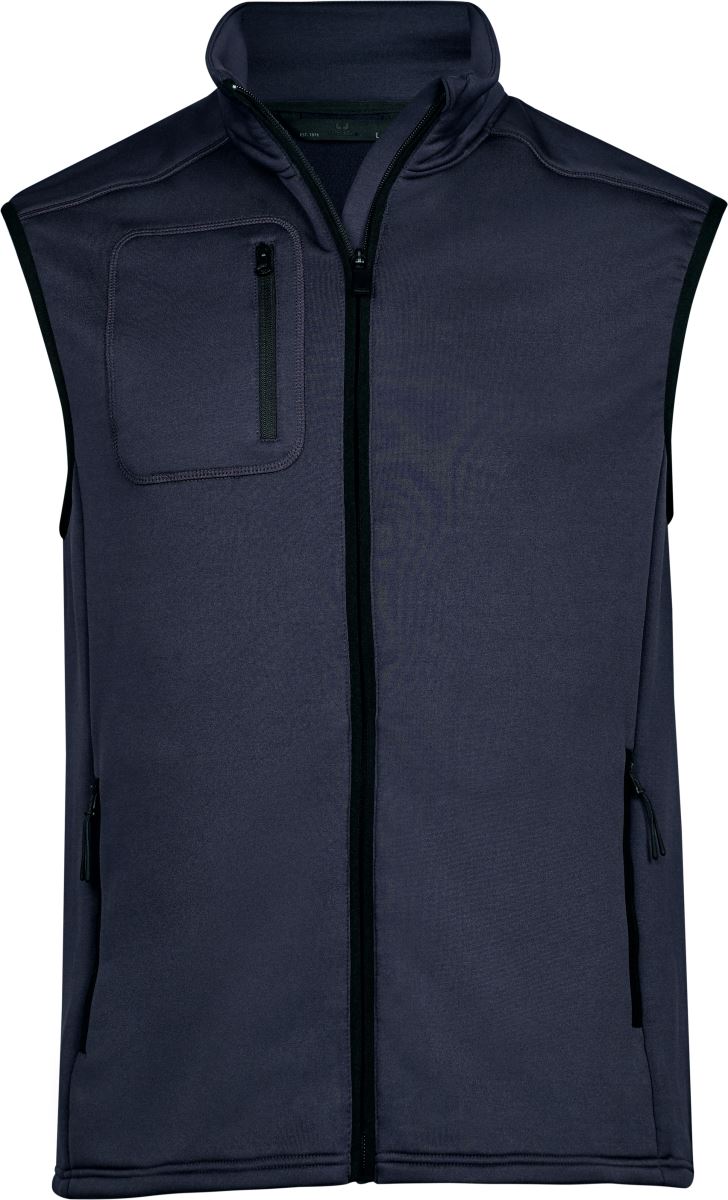 Levně Strečová fleecová vesta - navy