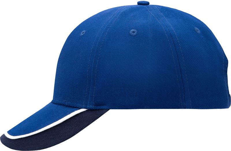 Kšiltovka s tříbarevným kšiltem - royal/white/navy