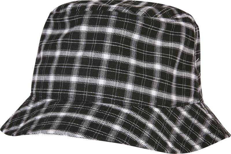 Levně Klobouk "Check" - black/grey