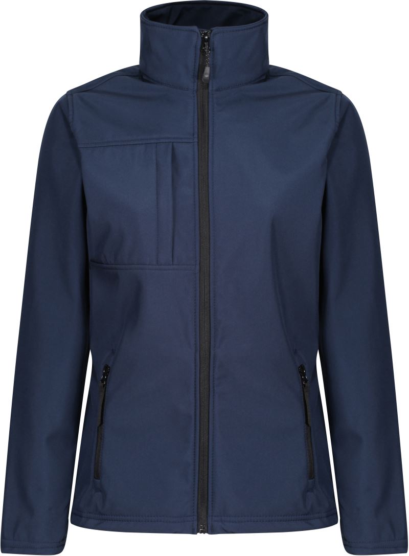 Levně Dámská 3-vrstvá softshellová bunda "Octagon II" - navy/seal grey