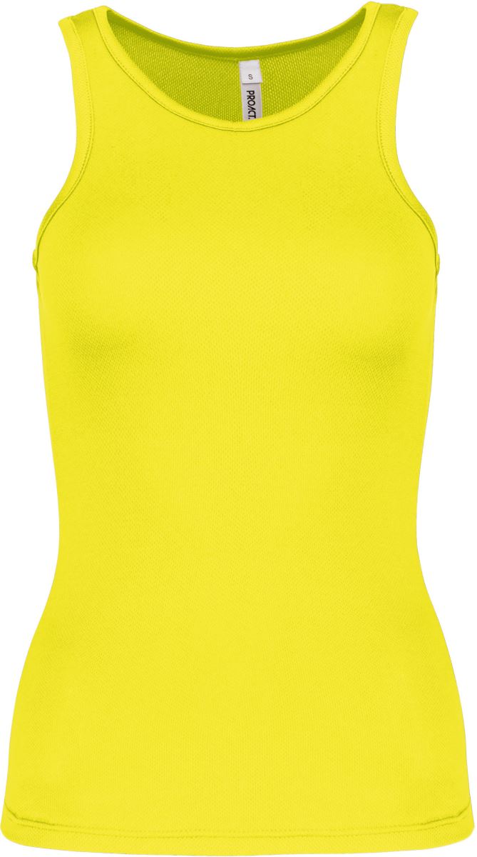 Levně Dámské sportovní tílko - fluorescent yellow