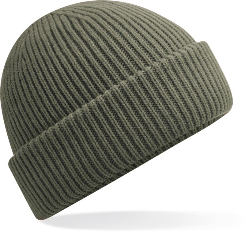 Levně Větruodolná pletená čepice "Elements" - olive green