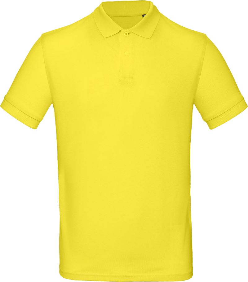Levně Pánské piqué polo z bio bavlny - solar yellow