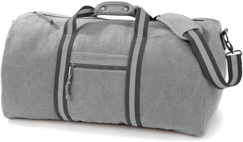 Levně Vintage plátěná cestovní taška - vintage light grey