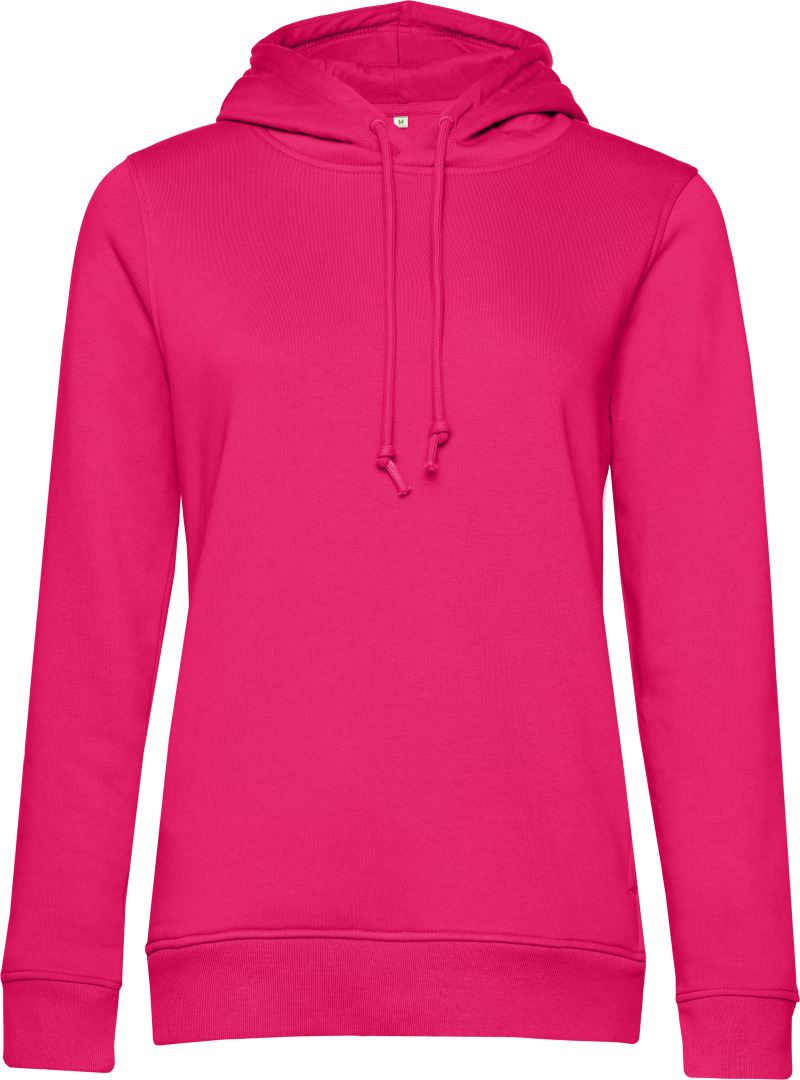 Levně Dámská mikina s kapucí - magenta pink