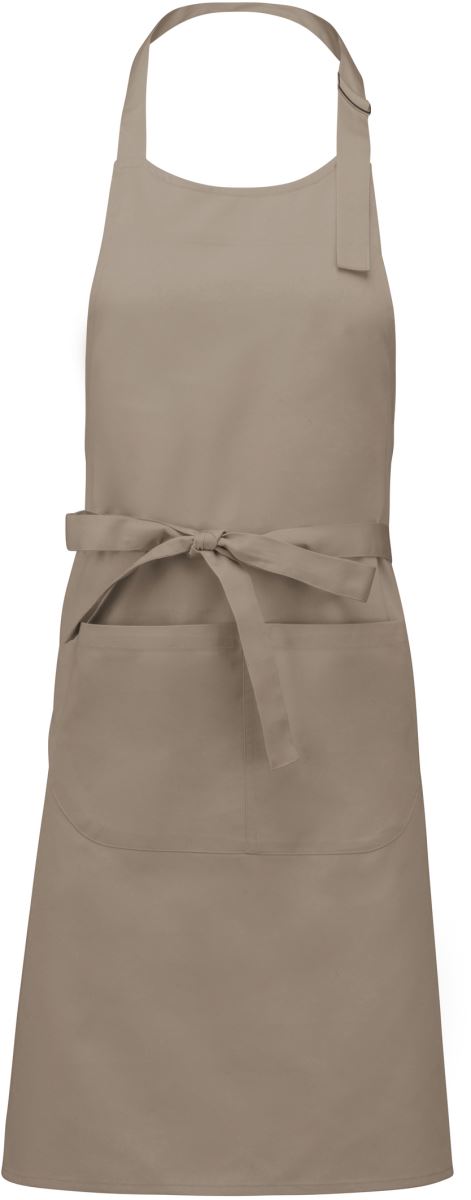 Levně Zástěra s laclem - beige