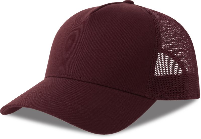 Levně 5 panelová Trucker kšiltovka - burgundy/burgundy