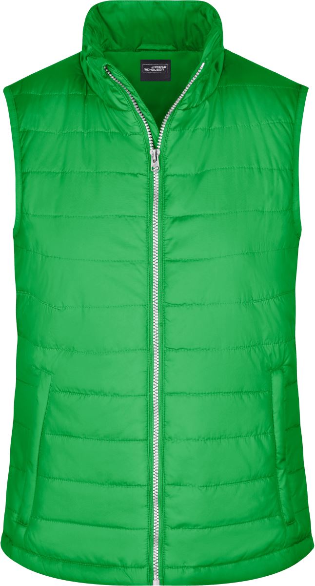 Levně Dámská prošívaná vesta - green
