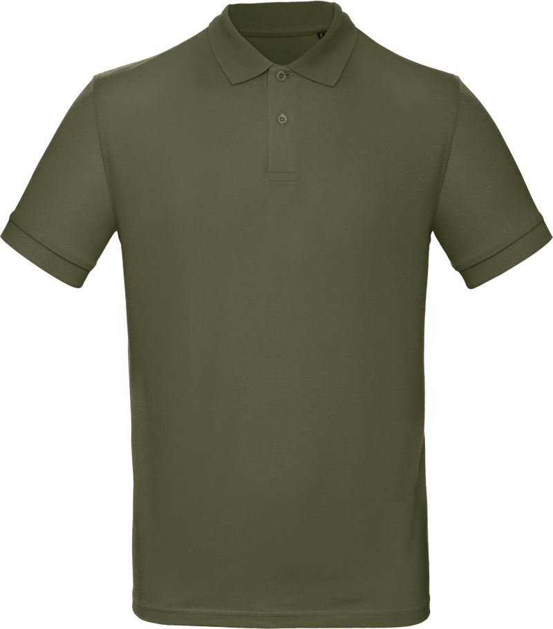 Levně Pánské piqué polo z bio bavlny - urban khaki