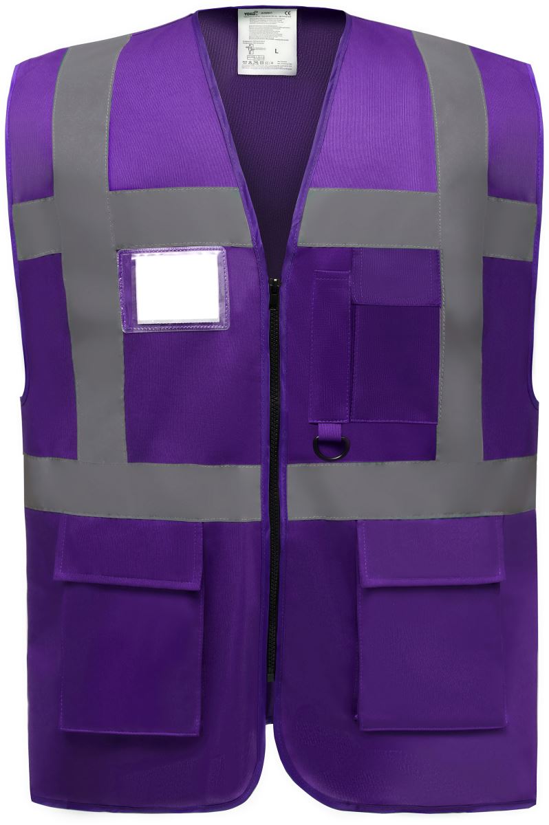 Levně Hi-Vis multifunkční vesta - purple