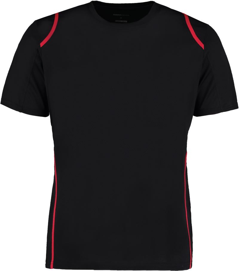 Kontrastní tričko Cooltex® - black/red