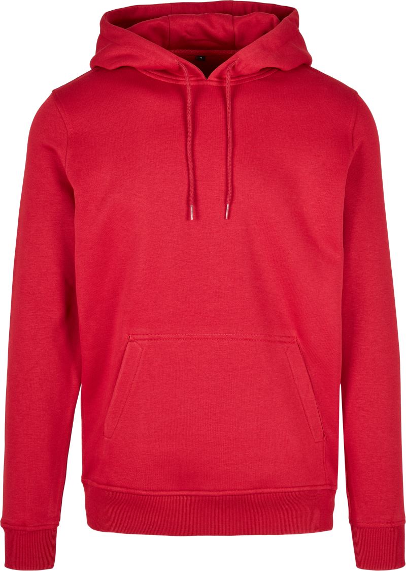 Levně Mikina s kapucí z těžké bavlny - ruby