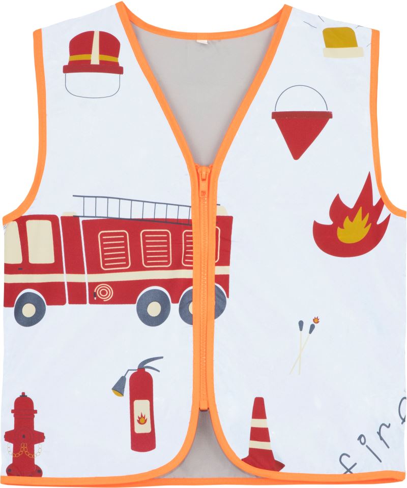 Levně Dětská bezpečnostní vesta - silver/fire department