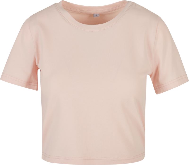 Levně Těžký dámský crop top - pink