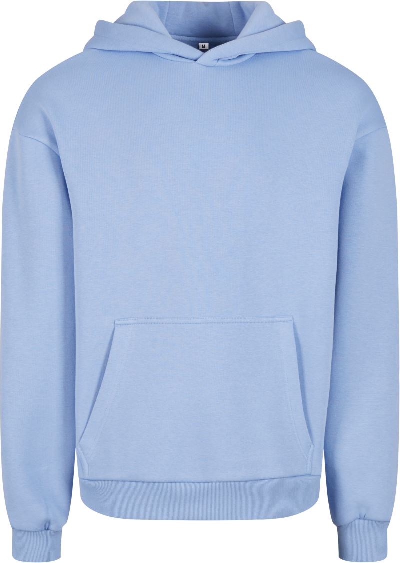 Levně Mikina s kapucí z těžké bavlny "Fluffy" - powder blue