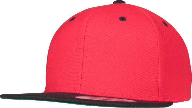 Levně 6 panelová Snapback kšiltovka - red/black