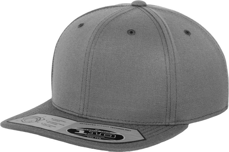 Levně 6 panelová kšiltovka "Fitted Snapback" - grey