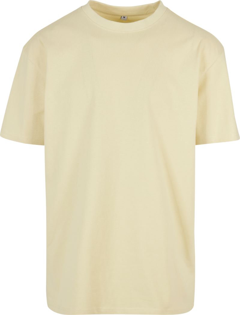 Levně Oversize tričko z těžké bavlny - soft yellow