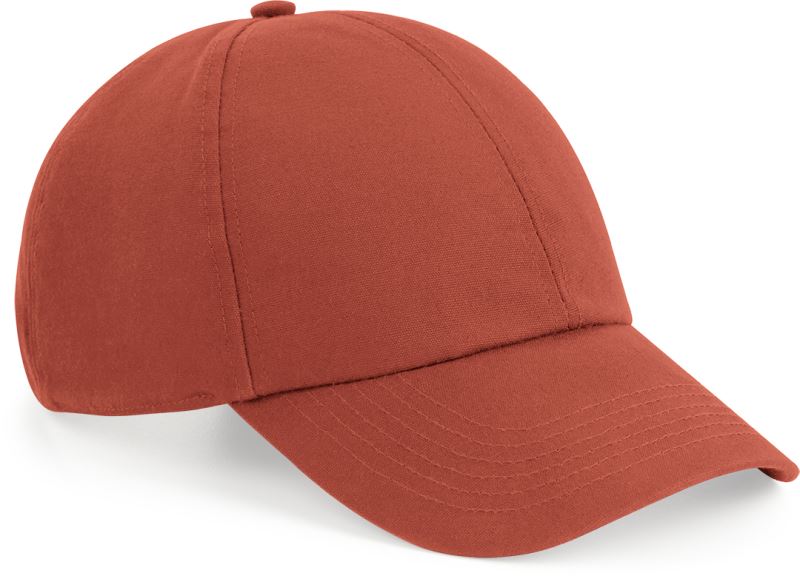 Levně 6 panelová kšiltovka z bio bavlny - terracotta