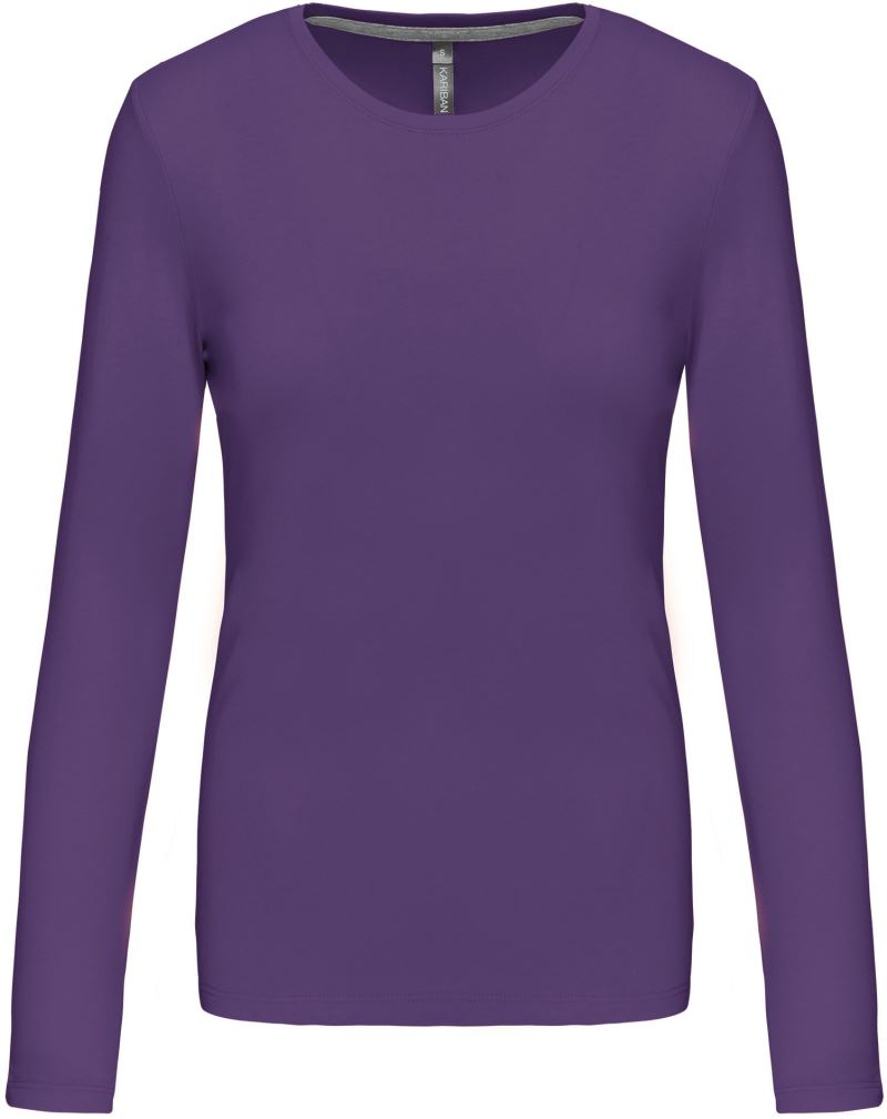 Levně Dámské tričko s dlouhým rukávem - purple