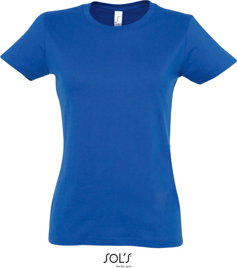 Levně Dámské tričko z těžké bavlny - royal blue