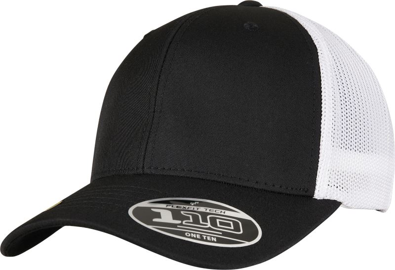 6 panelová Trucker kšiltovka "Recycled" - black/white