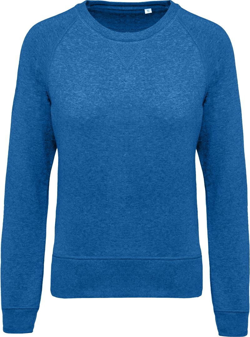 Levně Dámská raglánová mikina z bio bavlny - ocean blue heather
