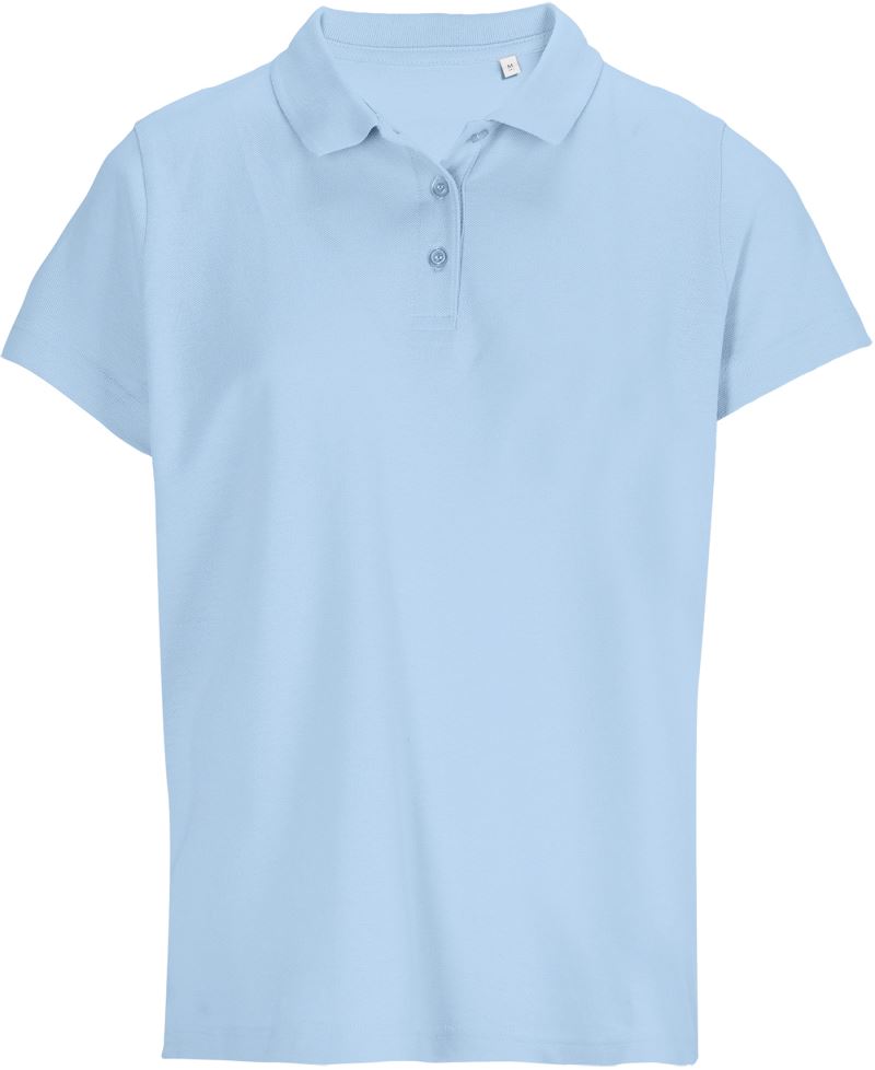 Levně Dámské piqué polo - sky blue