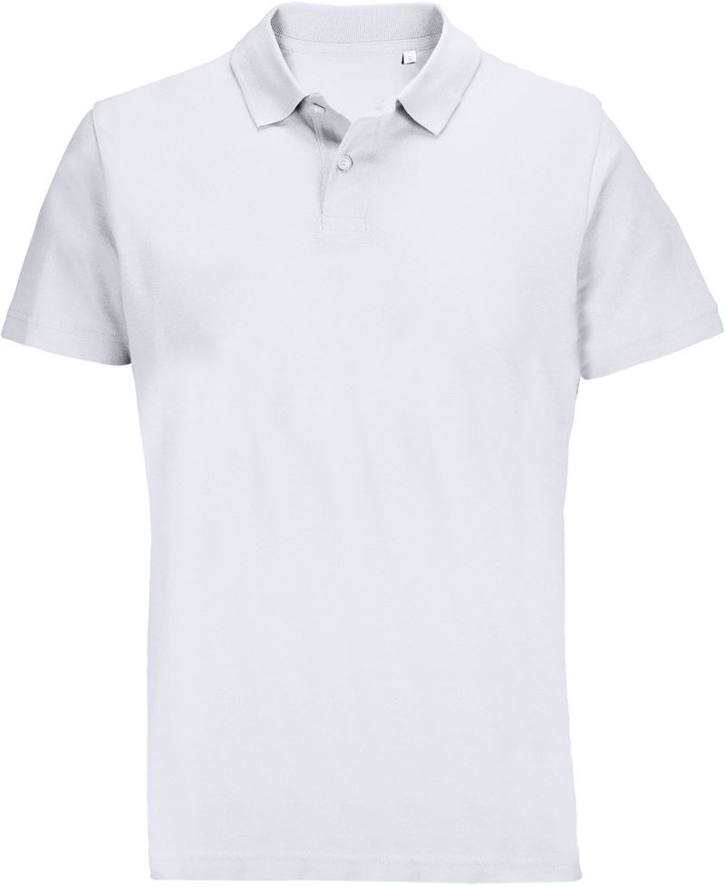 Levně Unisex piqué polo - white