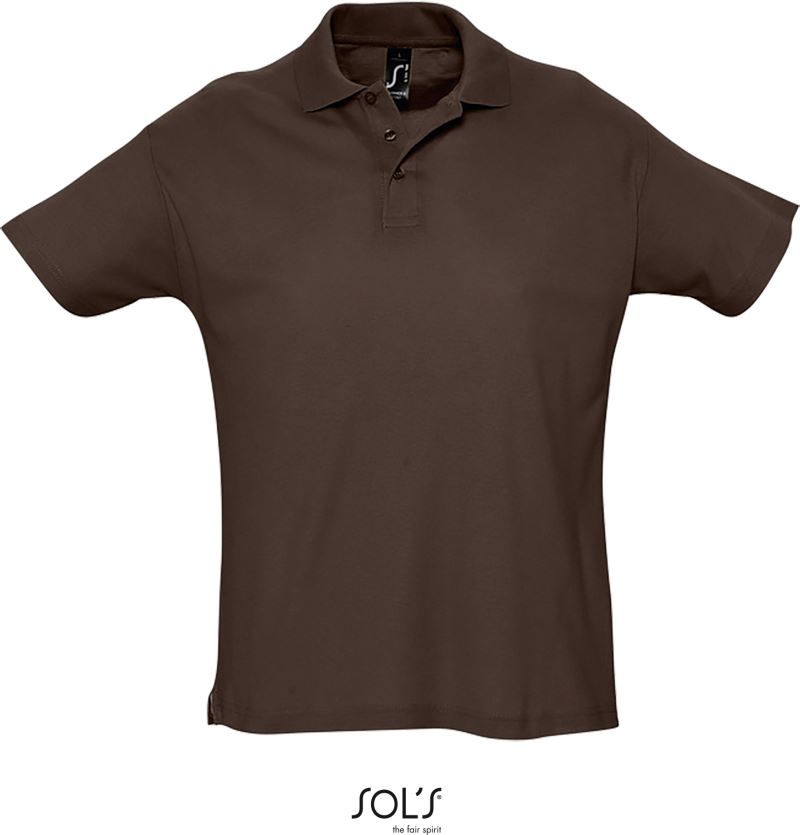 Levně Piqué polo - chocolate