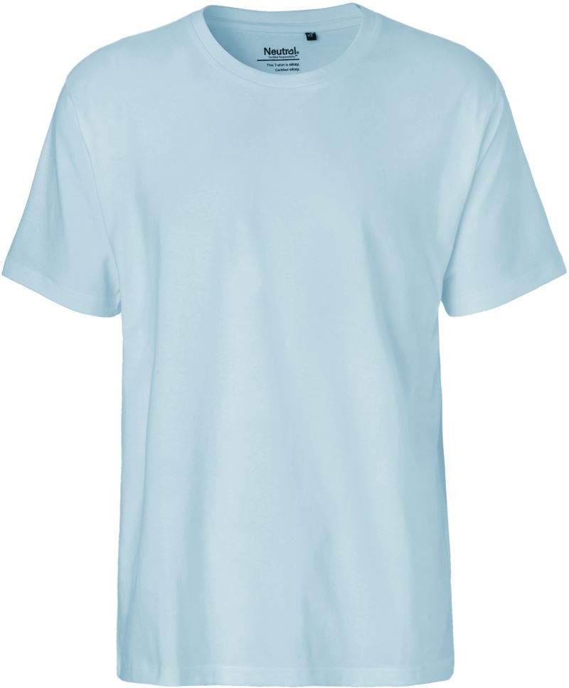 Levně Pánské tričko z těžké bio bavlny - light blue