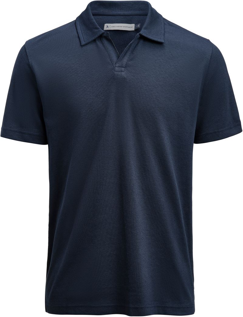 Levně Pánské piqué polo z těžké bavlny - navy