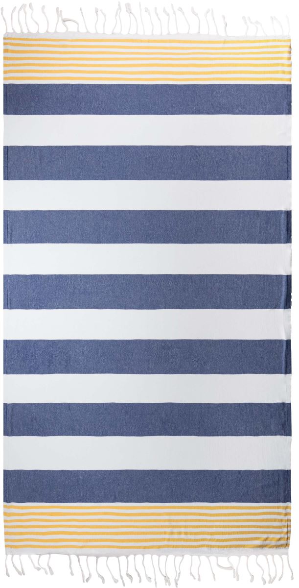 Hamam ručník "Marine" - navy/gold