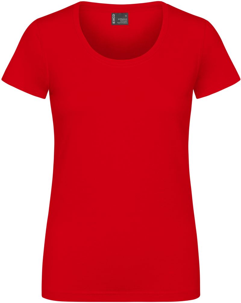 Levně Dámské pracovní tričko -EXCD - fire red