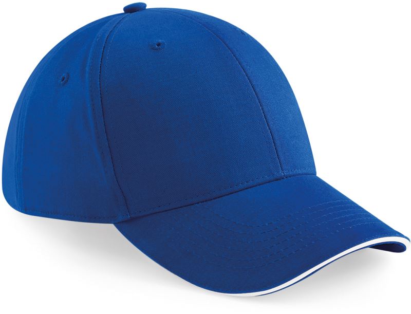 Levně 6 panelová sandwich kšiltovka "Athleisure" - bright royal/white
