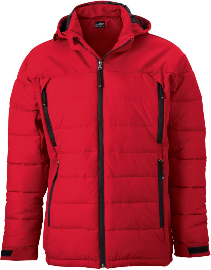 Levně Pánská outdoorová hybridní bunda - red