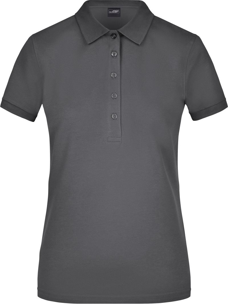Levně Dámské elastické piqué polo - graphite