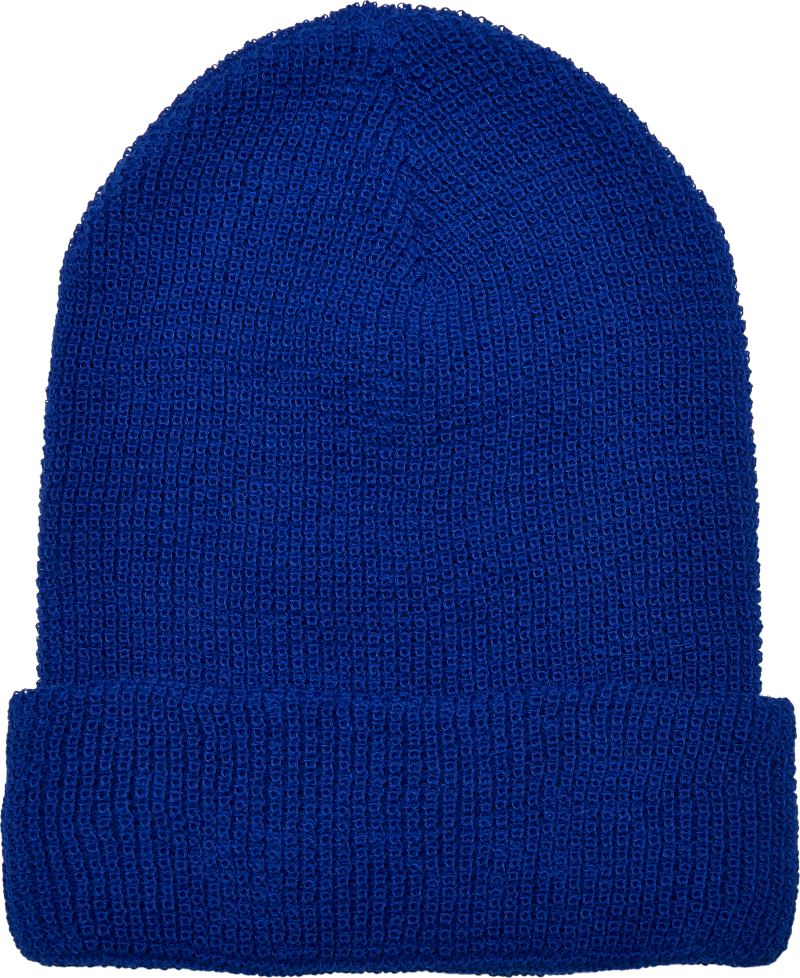 Levně Vaflová pletená čepice "Recycled" - royal blue