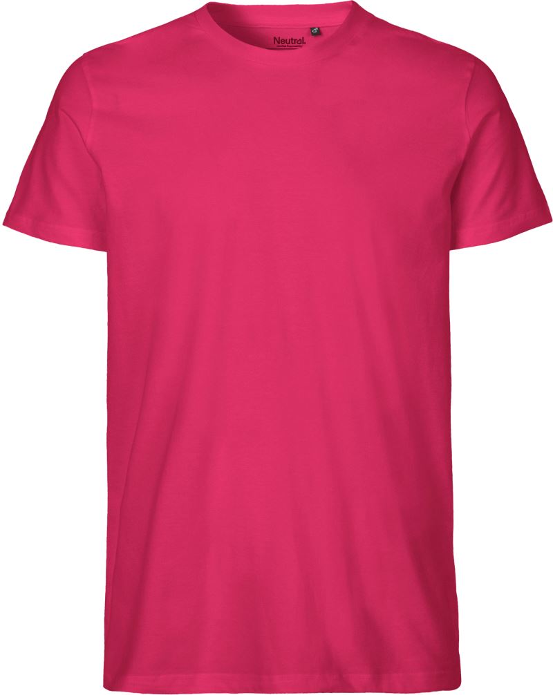 Levně Pánské tričko z bio bavlny - pink
