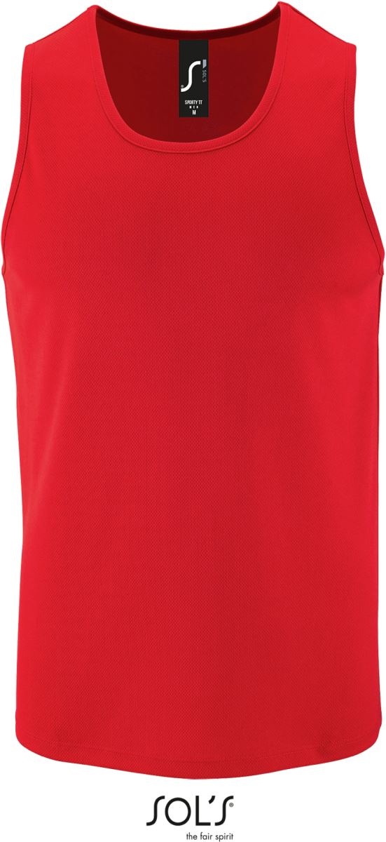 Levně Pánské sportovní tílko - red