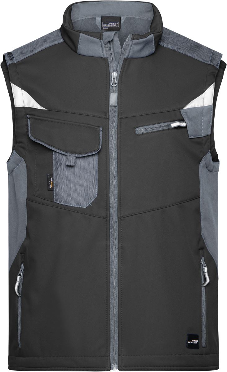 Levně Pracovní vesta - Strong - black/carbon