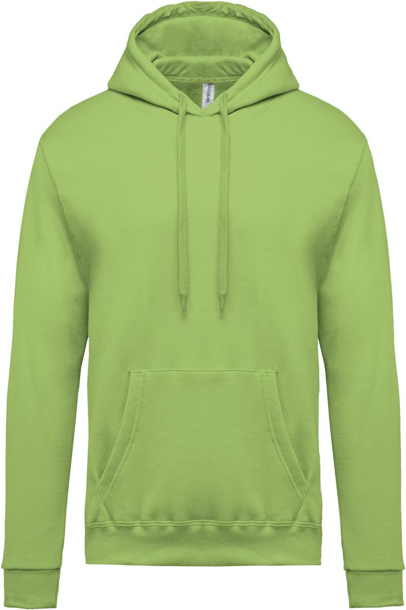 Levně Pánská mikina s kapucí - lime